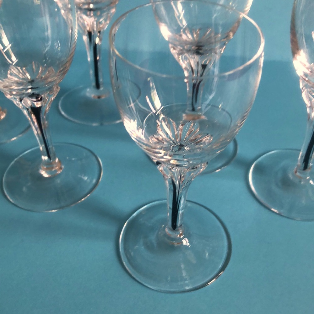 Exquisite BELFOR vintage cordial/liqueur glasses. Set of 6.